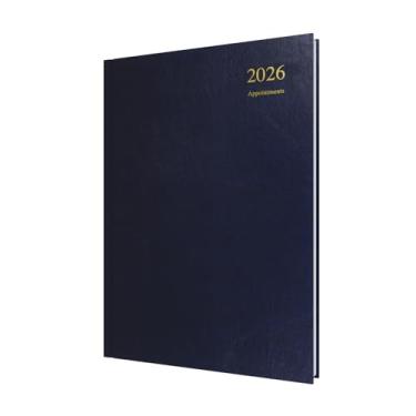 Imagem de Collins - Essencial - Agenda anual de 12 meses 2026, diário a página com agenda de compromissos de meia hora, capa dura A4 - Azul escuro (ESSA41A.65-26)