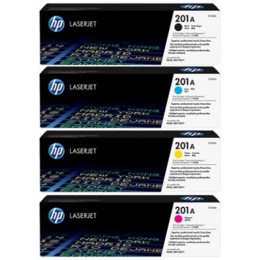 Imagem de Kit HP Toner 201a Cf400a Cf401a Cf402a Cf403a Novo!!!