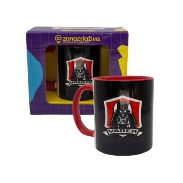 Imagem de Caneca Star Wars Darth Vader Lado Negro da Força Porcelana Zona Criati