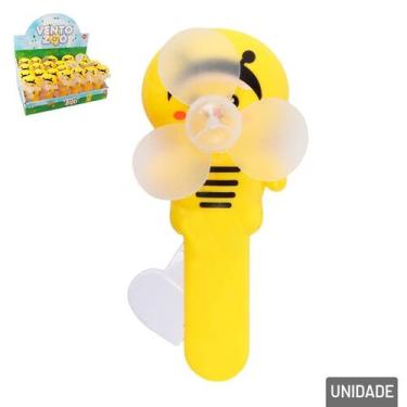 Imagem de Mini Ventilador de Mão Plástico Abelha - Tudo em Caixa - Genérico
