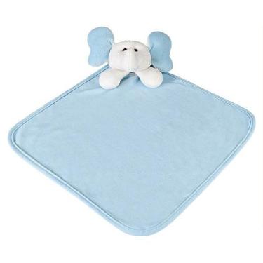 Imagem de Naninha Malha Elefante Azul G - Talismã