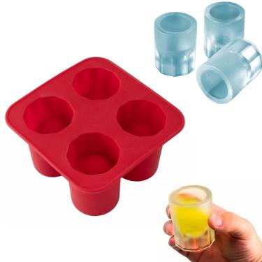 Imagem de Forma de Gelo para Copos de Drink Ice Shots - Surpreenda seus Convidados