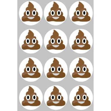 Imagem de 12 Imãs de Emoji - Diversão para Geladeira e Quadros