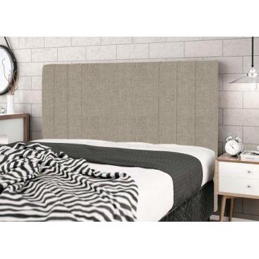 Imagem de Cabeceira Irlanda King 1,64 Bege Para Cama Box Com 1,58 Frame Para Fix