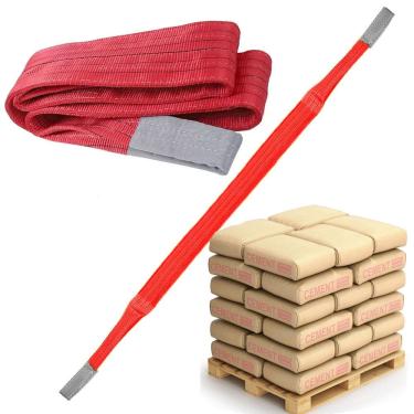 Imagem de Cinta De Elevaçao De Carga 5 Toneladas 8 Metros Guincho Guindaste Reboque Transporte Carga