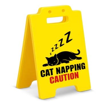 Imagem de Placa engraçada de mesa para donos de animais de estimação, presentes de inauguração de casa para amantes de gatos, donos de animais de estimação