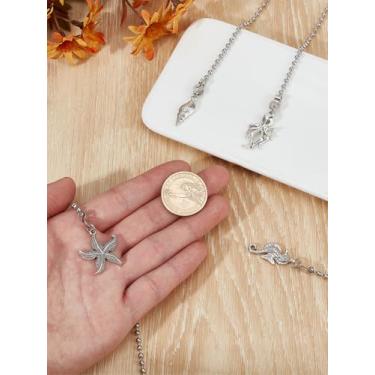 Imagem de Pingentes de corrente para ventilador de teto estilo oceano, pingentes de liga metálica, extensores de corrente para ventilador de teto para banheiro, luz de banheiro, lâmpada de luz de verão