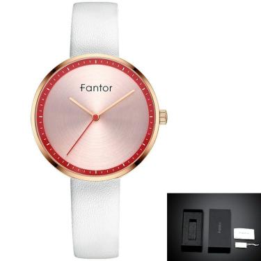 Imagem de Relógio Feminino Fantor Wf1026l à Prova D'água Branco