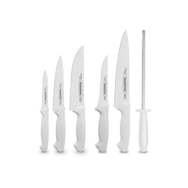 Imagem de Kit - Faqueiro Premium 3 Peças + 1 Jogo De Facas Com Chaira Premium 3 Peças - Tramontina