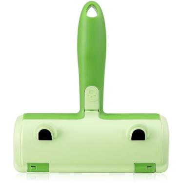 Imagem de Removedor de Pelos Reutilizável 18cm para Pets Cães e Gatos, Limpeza Profunda de Sofás, Roupas e Tapetes, Lavável, Sustentável, Compartimento de Armazenamento Grande