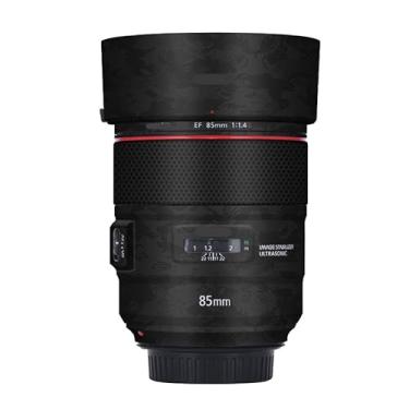Imagem de Adesivo protetor para câmera EF 85 1,4 L Película de vinil para Canon EF 85 mm F1.4 L Acessórios de revestimento protetor (Knight Black)