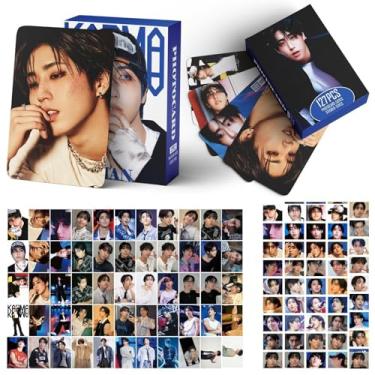Imagem de MeiYiYou Stray-Kids Karma Album Photocards Set, 127 peças Stray-Kids Karma cartões a laser presente para estadia (55 peças + 72 adesivos - Han)