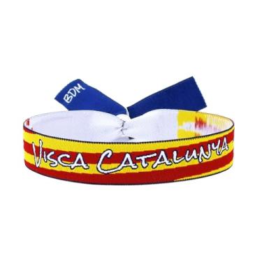 Imagem de BDM - Pulsera Bandera de Cataluña y Aragón, Catalunya de Tela para Hombre y Mujer. - Modelo 4