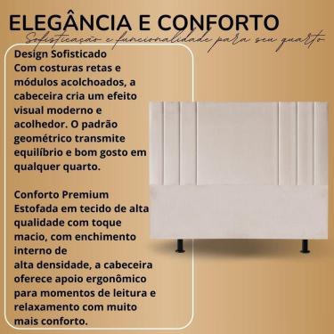 Imagem de Cabeceira King 195 Cm Moderna Veludo Cama Box Frame Estofada Rosa