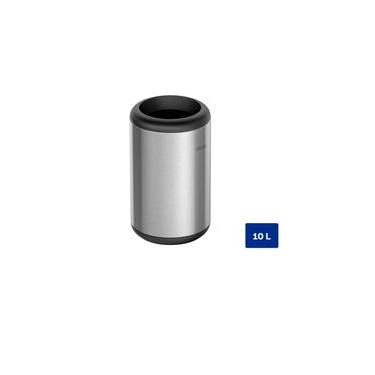 Imagem de Lixeira Inox Tramontina Portofino Scotch Brite e Aro e Base em Polipropileno 10 Litros