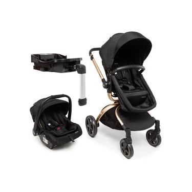 Imagem de Carrinho com Bebê Conforto e Base Travel System Epic 360º Trio Isofix Preto Ouro - Infanti