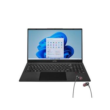 Imagem de Notebook Multi UB263 Ultra, Tela 15,6” HD, Processador Intel Celeron N4020C, 4GB RAM, 128GB eMMC Windows 11 Home – Cinza + Fone de Ouvido