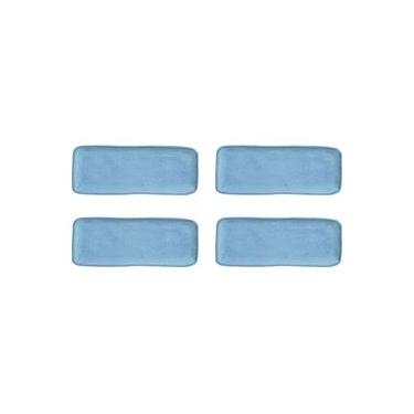 Imagem de Conjunto de Travessas Retangular Média Porto Brasil Orgânico Breeze 33x13cm - 4 Peças