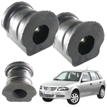 Imagem de Kit Bucha Barra Estabilizadora Dianteira Gol G5 2001 2002 2003 2004 2005 2006 2007 2008 2009 2010 2011 Em Diante - MB0385, 6Q0411314N, GP0356