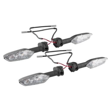 Imagem de KiBcsLic Luz indicadora de direção para motocicleta com luz amarela, compatível com os modelos XSR 900, XJ6 e MT-03, Capa Transparente de 4 Peças