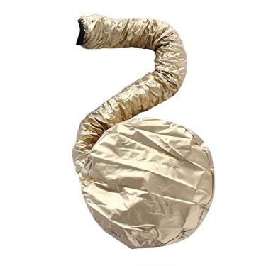 Imagem de Yinhing Touca de Secagem de Cabelo, Gorro Portátil Com Faixa Elástica e Furos de Ar para Secagem Mais Rápida, Tratamentos de Tecido Reutilizáveis (GOLD)