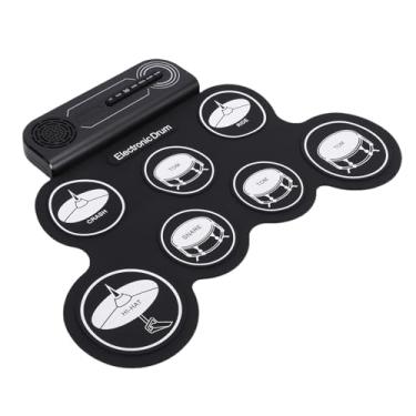 Imagem de Generic Conjunto de Bateria Elétrica para Crianças, Kit de Bateria Eletrônica Portátil de 7 Almofadas Com Alto-falantes Integrados, Fone de Ouvido e Baquetas, Almofada de Prática