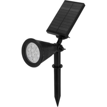 Imagem de Luminária Solar de Espeto para Jardim, LED RGB Colorido, 3W, 4 LEDs, Energia Solar, Gramado