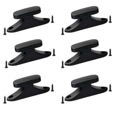 Imagem de Pacote com 6 suportes de arco para violino com parafuso, clipes de substituição para suporte de arco de violino e viola acessórios seguros para estojo de violino suportes de arco peças de substituição