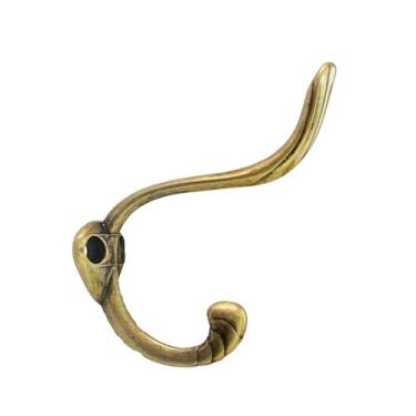 Imagem de Kit c/2 Gancho Cabideiro FRJ Duplo Metal para Pendurar e Parafusos - G