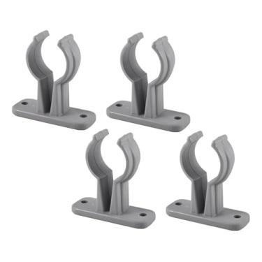 Imagem de Kit 4 Porta Remo Alto De Nylon - Presilha Suporte Tubo 32mm