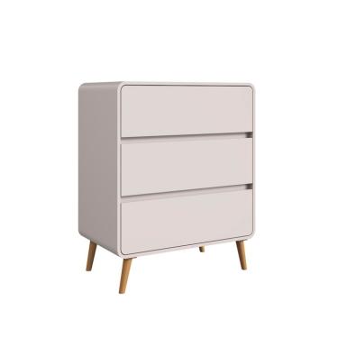 Imagem de Cômoda Infantil Curve 3 Gavetas Bege Dunas