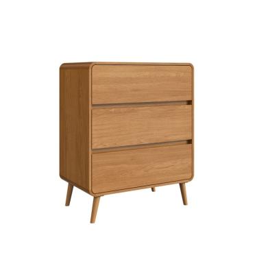 Imagem de Cômoda Infantil Curve 3 Gavetas Carvalho Xingu