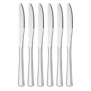 Imagem de Conjunto 6 Facas de Sobremesa Aço Inox Domni
