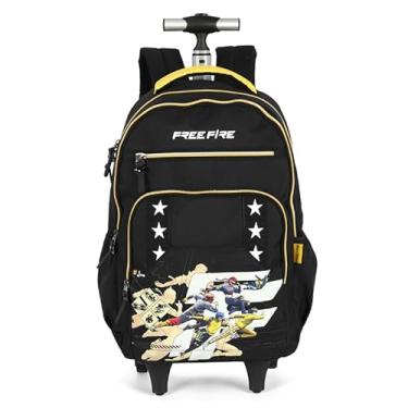 Imagem de Mochila Carrinho Masculina Free Fire Preta Luxcel Mc49785ff
