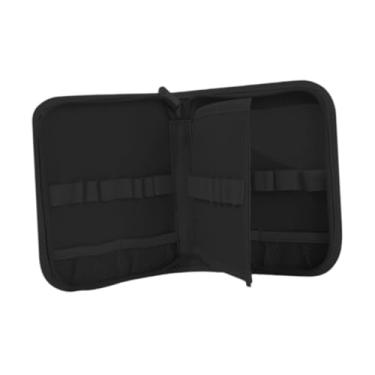 Imagem de Sclmgo Bolsa Elegante E Versátil para Guardar Agulhas de Crochê – com Dupla Camada E Fácil de Manusear – Ideal para Acessórios de Tricô, Preto