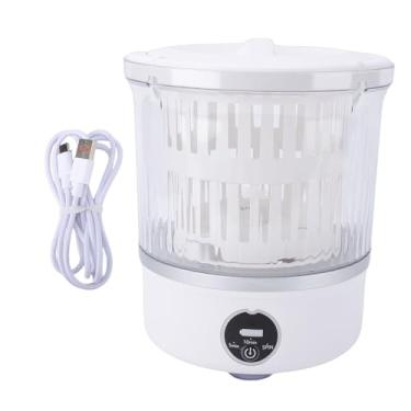 Imagem de Asixxsix Máquina de Lavar Portátil 3L, Máquina de Lavar Roupas íntimas Recarregável Sem Fio Com Tela Sensível Ao Toque de LED, Mini Lavadora para Viagens, Camping, Apartamentos