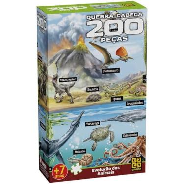 Imagem de Quebra Cabeças 200 Peças - EVOLUÇÃO DOS ANIMAIS -Grow