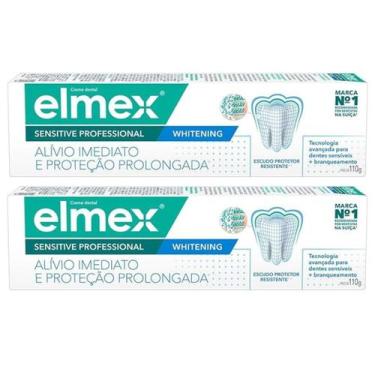 Imagem de Kit Creme Dental Elmex Sensitive Whitening 110g Com 2 unidades - RV De