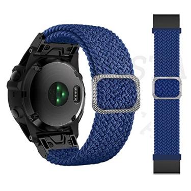 Imagem de GANYUU 26mm Sport Para Garmin Fenix 6X 6XPro 5X 5XPlus 7X Descent Mk1/Mk2/Mk2i Correias Trançadas Pulseira de Liberação Rápida (Cor: P, Tamanho: 26mm Para Fenix 6X 6XPro)