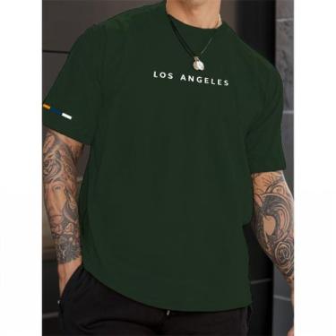 Imagem de Camiseta T-Shirt Masculina LOS ANGELES Urban Street Manfinity 100% Alg