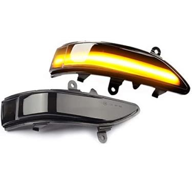 Imagem de WEPARTICULAR Luz de seta dinâmica, espelho retrovisor, lente fumada, luz indicadora de seta, luz LED piscante Singal compatível com Subaru Outback Legacy 2008-2011