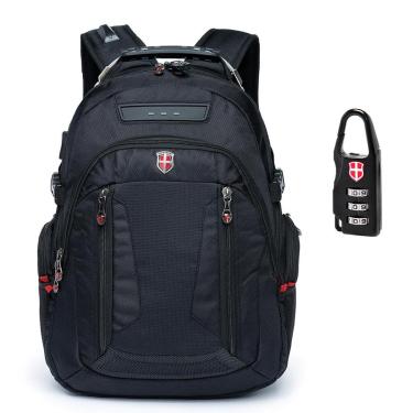Imagem de Mochila Swissport P/ Notebook C/ Adaptador de Fone C/ Cadeado 37 Litros-Unissex