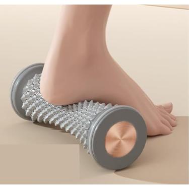 Imagem de Rolo massageador de pés, portátil, rolo de massagem muscular profunda para pés, rosa