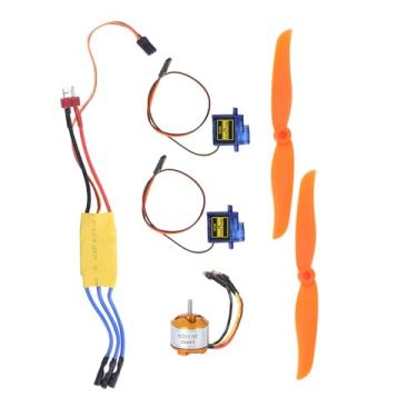 Imagem de HUIOP Motor Sem Escova de 2200KV, Conjunto de Peças Avião RC Com Hélice 6035, Servo 9G, ESC 30A para Aeronaves 400-450, Alta Eficiência e Confiável (Motor 2212 KV2200 + hélice 6035 + caixa)