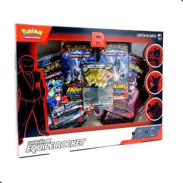 Imagem de Pokémon Box Equipe Rocket EX  Certificado FSC, Amarelo