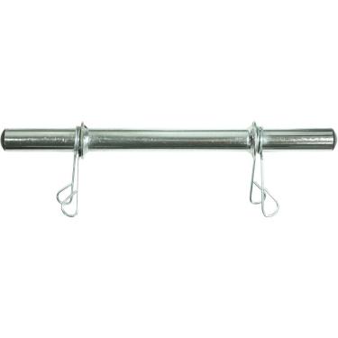 Imagem de Barra Oca 40 Cm Com Presilhas Cromada Poli Sports