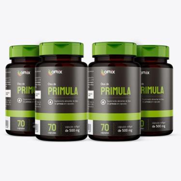 Imagem de Kit 4x - Óleo de Prímula (500 mg) - 70 cápsulas - Omix-Unissex