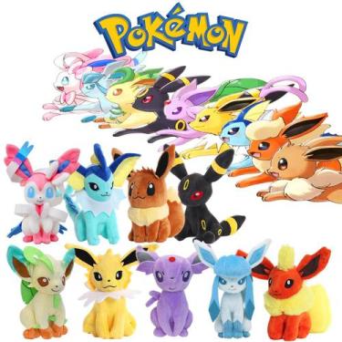 Imagem de Evoluções do Eevee - Pelúcias de Pokémon - Espeon, Umbreon, Flareon, S
