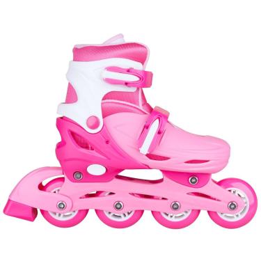 Imagem de Patins Inline 32-35 Pink Party com Mochila Play&Fun