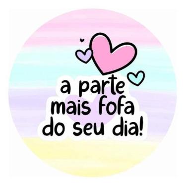 Imagem de 90 Adesivos 4cm Frases Motivacionais Parte Fofa - Bellarte